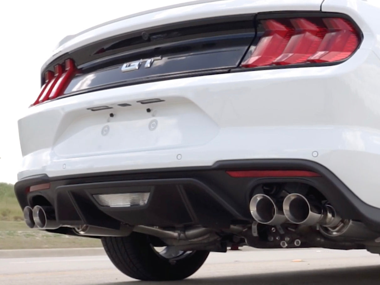 2018-23 Ford Mustang GT Quad Tip Race Series Exhaust - EX3051R