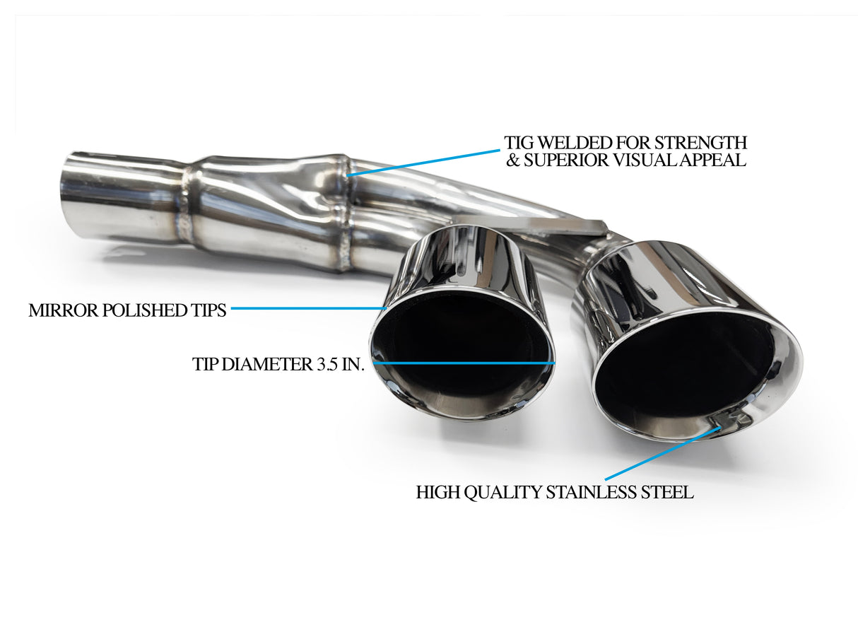 1997-04 C5 Chevrolet Corvette Axle Back Exhaust - EX1002